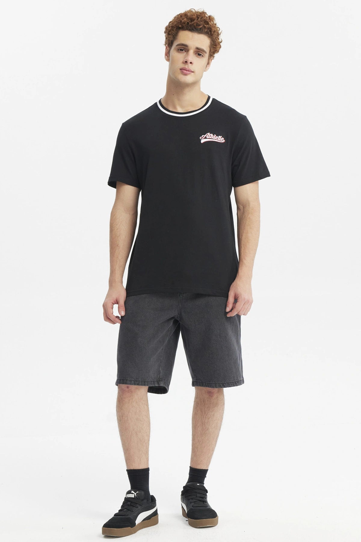 POLERA HOMBRE REGULAR PRINT NEGRO - 4
