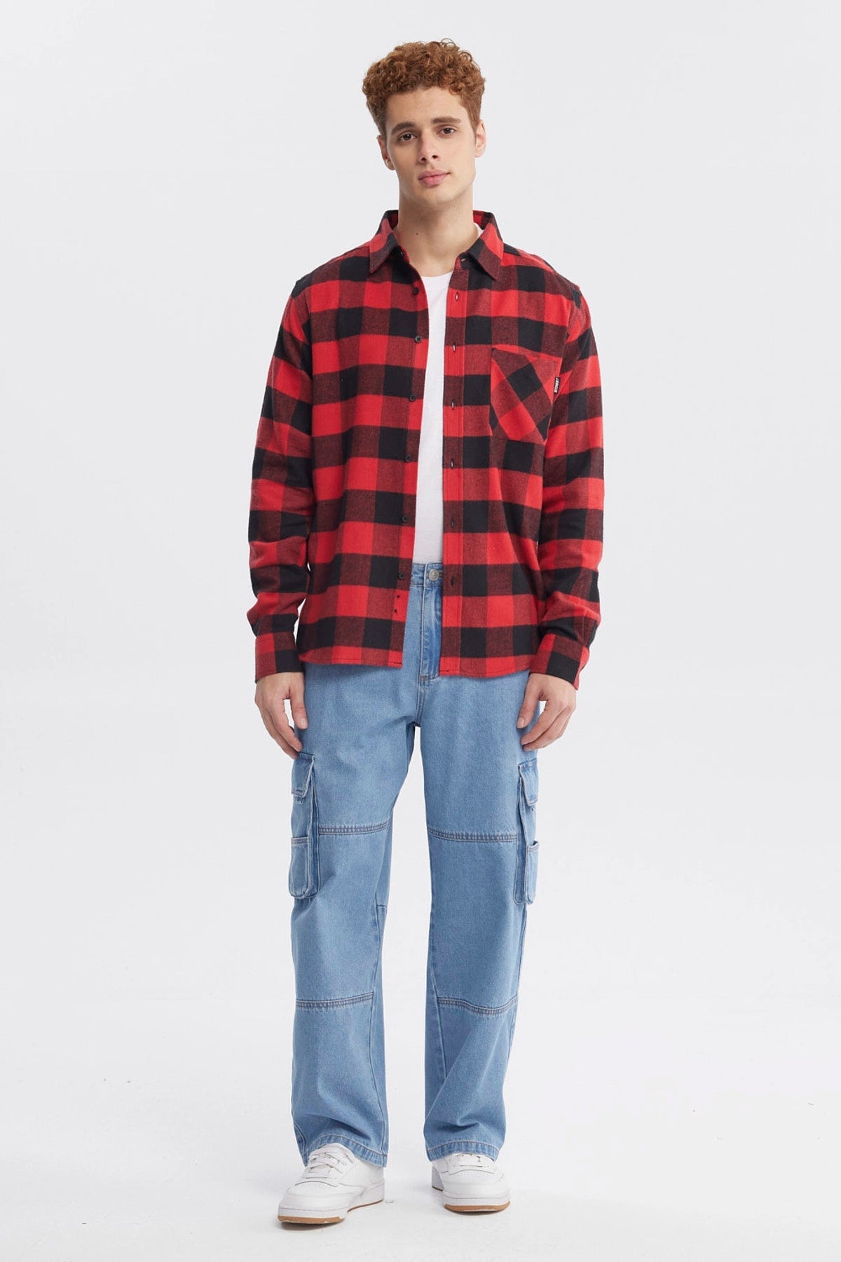 CAMISA HOMBRE SLIM ROJO - 4
