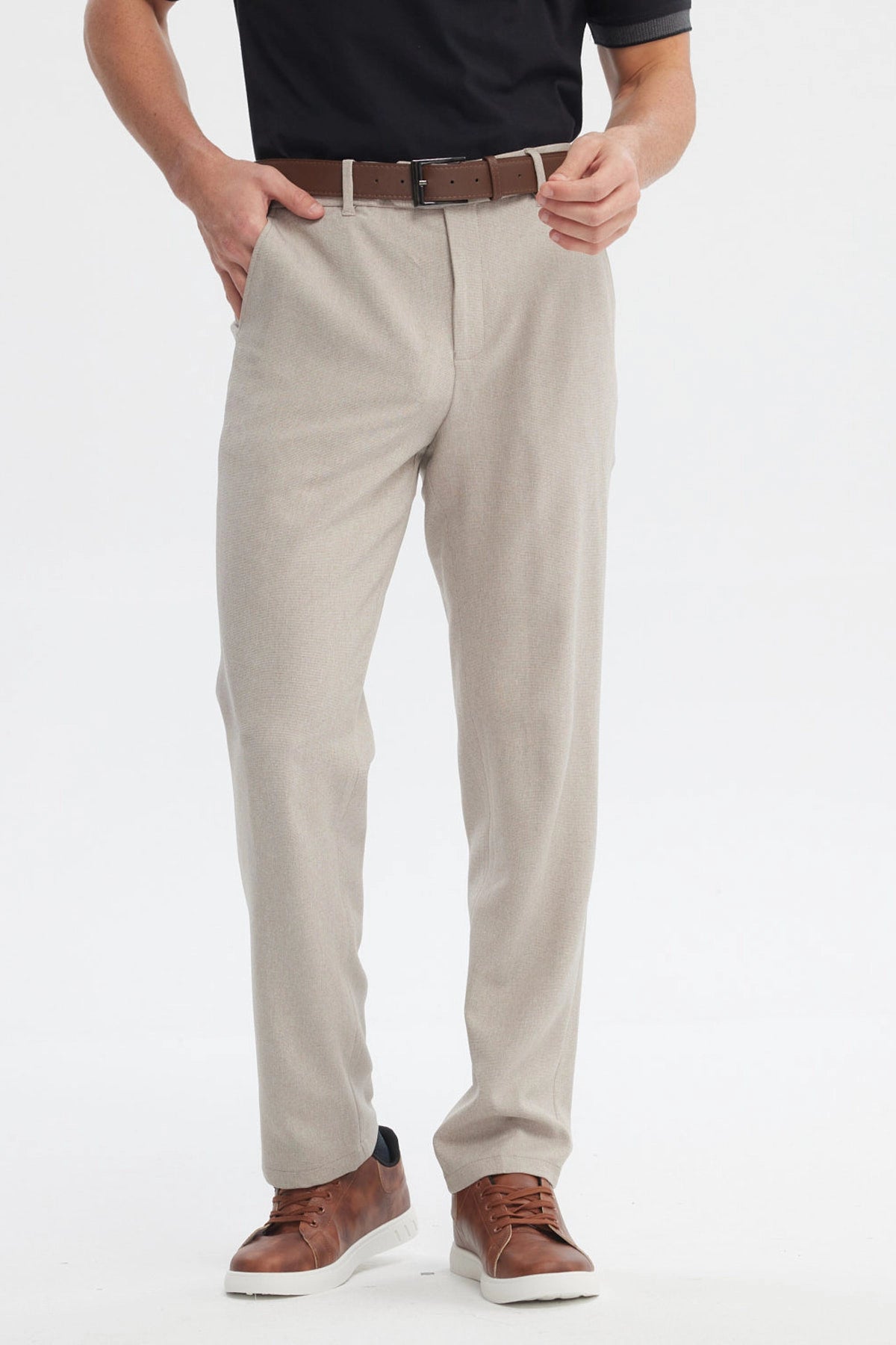 PANTALON HOMBRE SLIM KAKI - 1