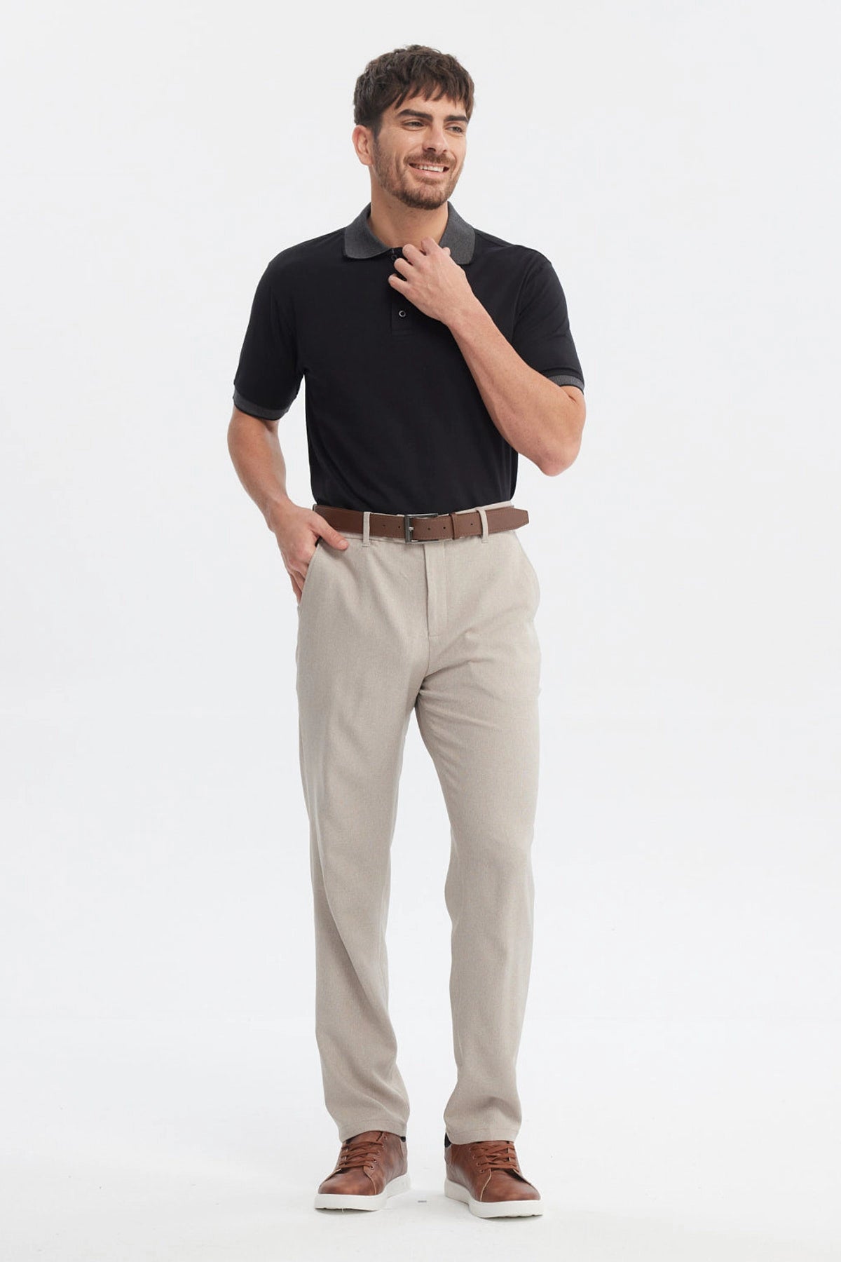 PANTALON HOMBRE SLIM KAKI - 4