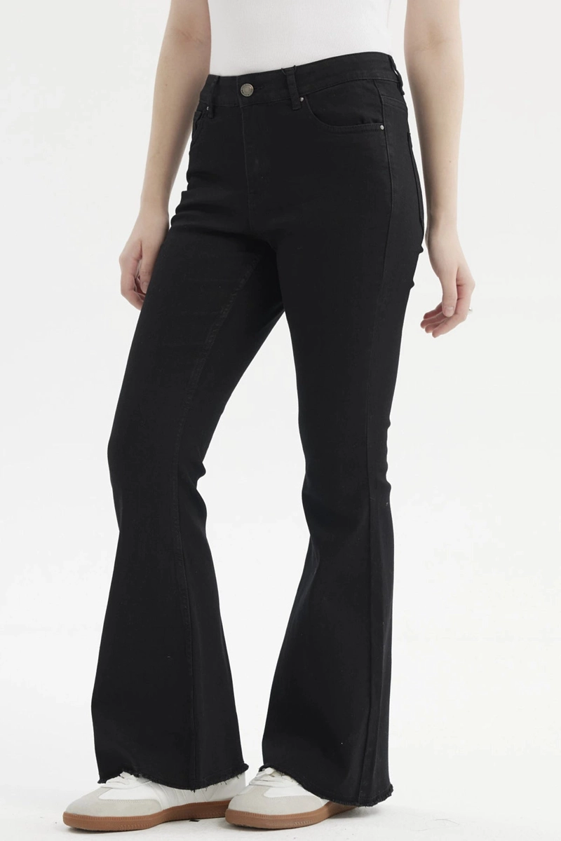 JEANS MUJER FLARE MONSE NEGRO - 2