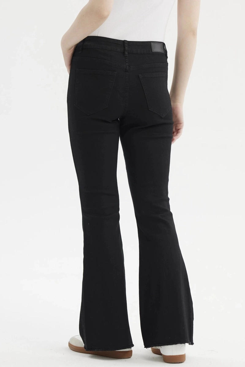 JEANS MUJER FLARE MONSE NEGRO - 3