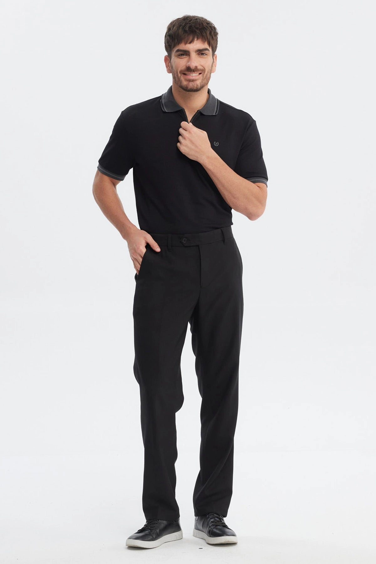 PANTALON HOMBRE SLIM NEGRO - 4