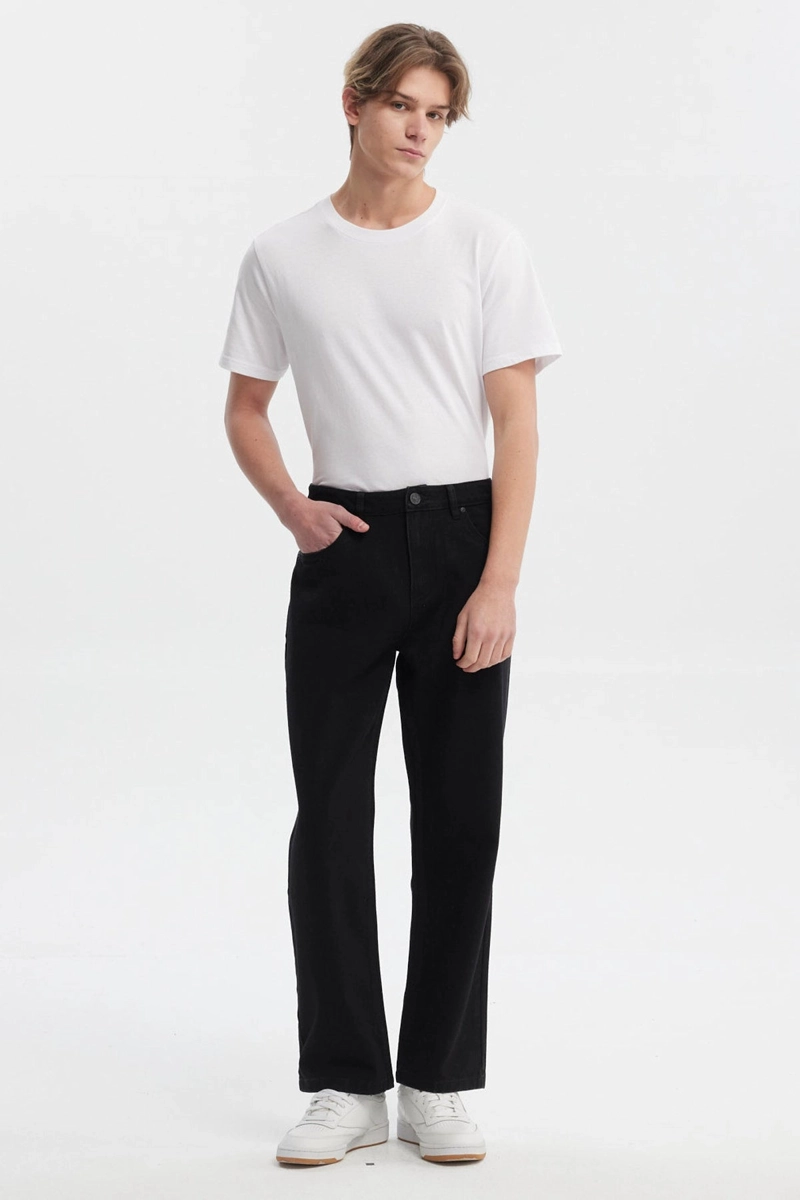 JEANS HOMBRE STRAIGHT NEGRO - 4