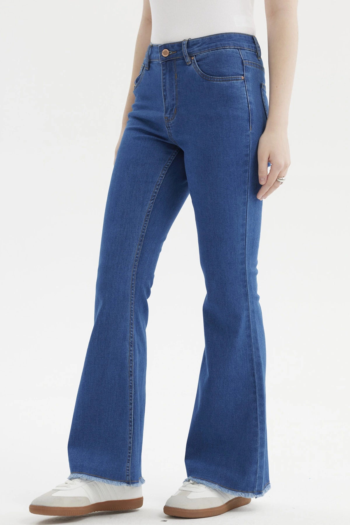 JEANS MUJER FLARE MONSE AZUL - 2