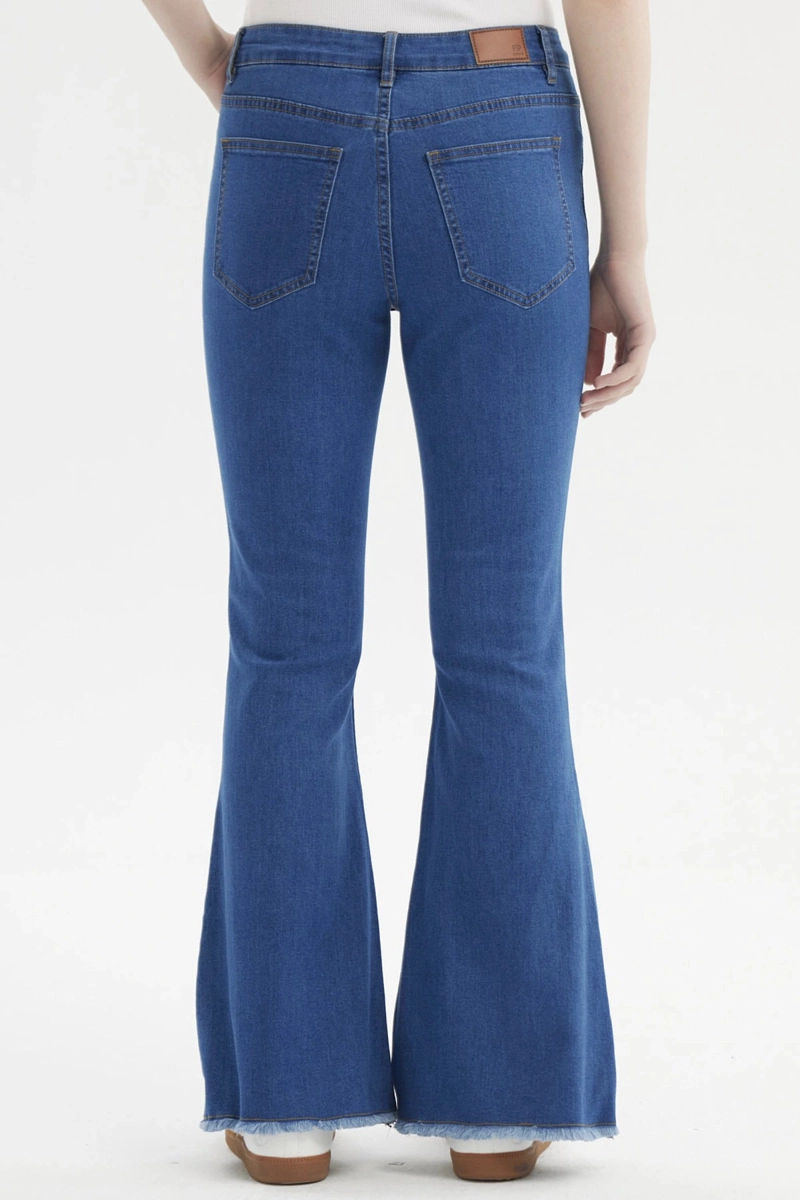 JEANS MUJER FLARE MONSE AZUL - 3