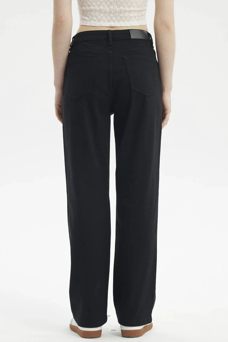JEANS MUJER CALCE RECTO COLOR NEGRO - 3