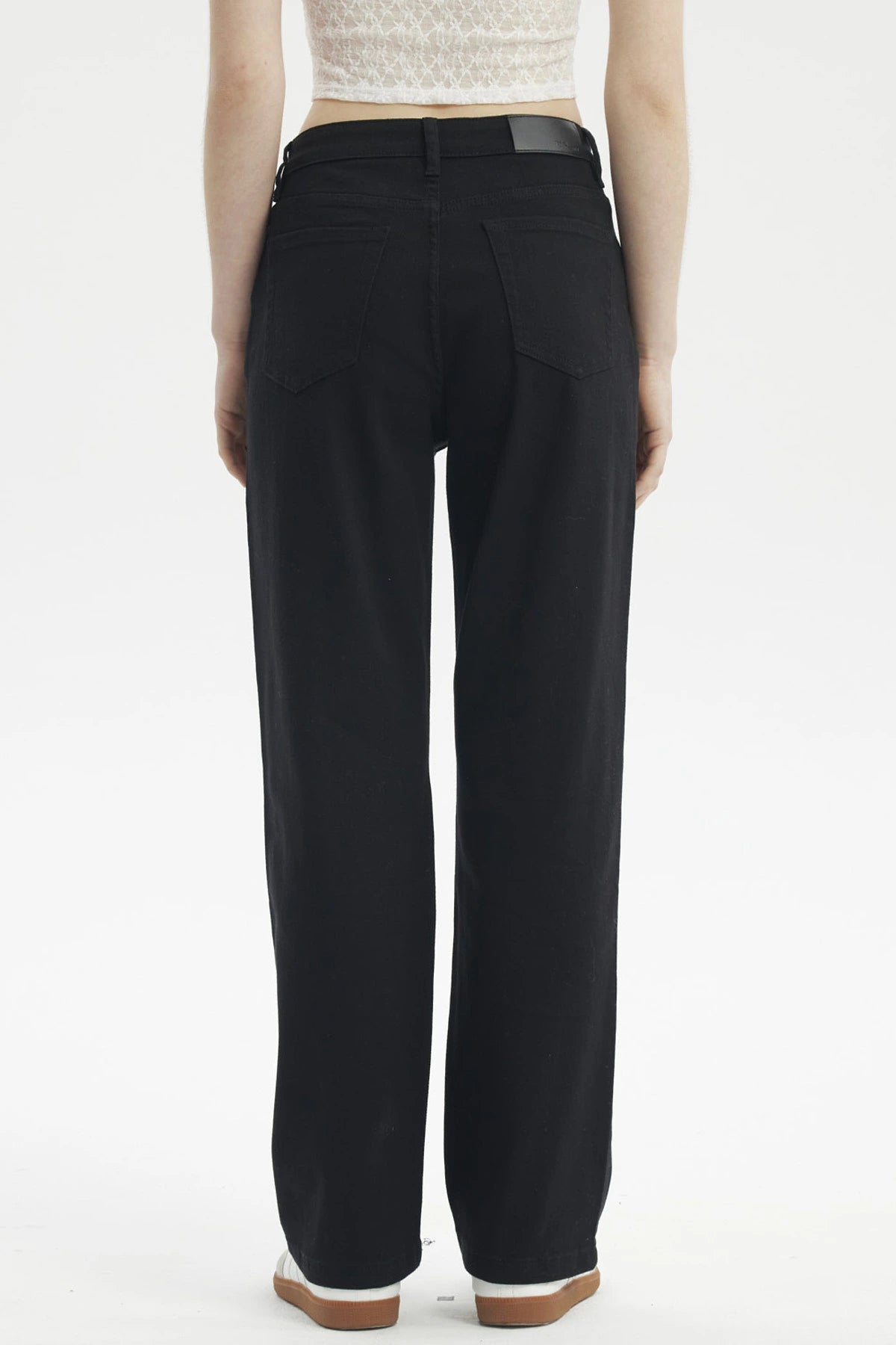JEANS MUJER CALCE RECTO COLOR NEGRO - 3