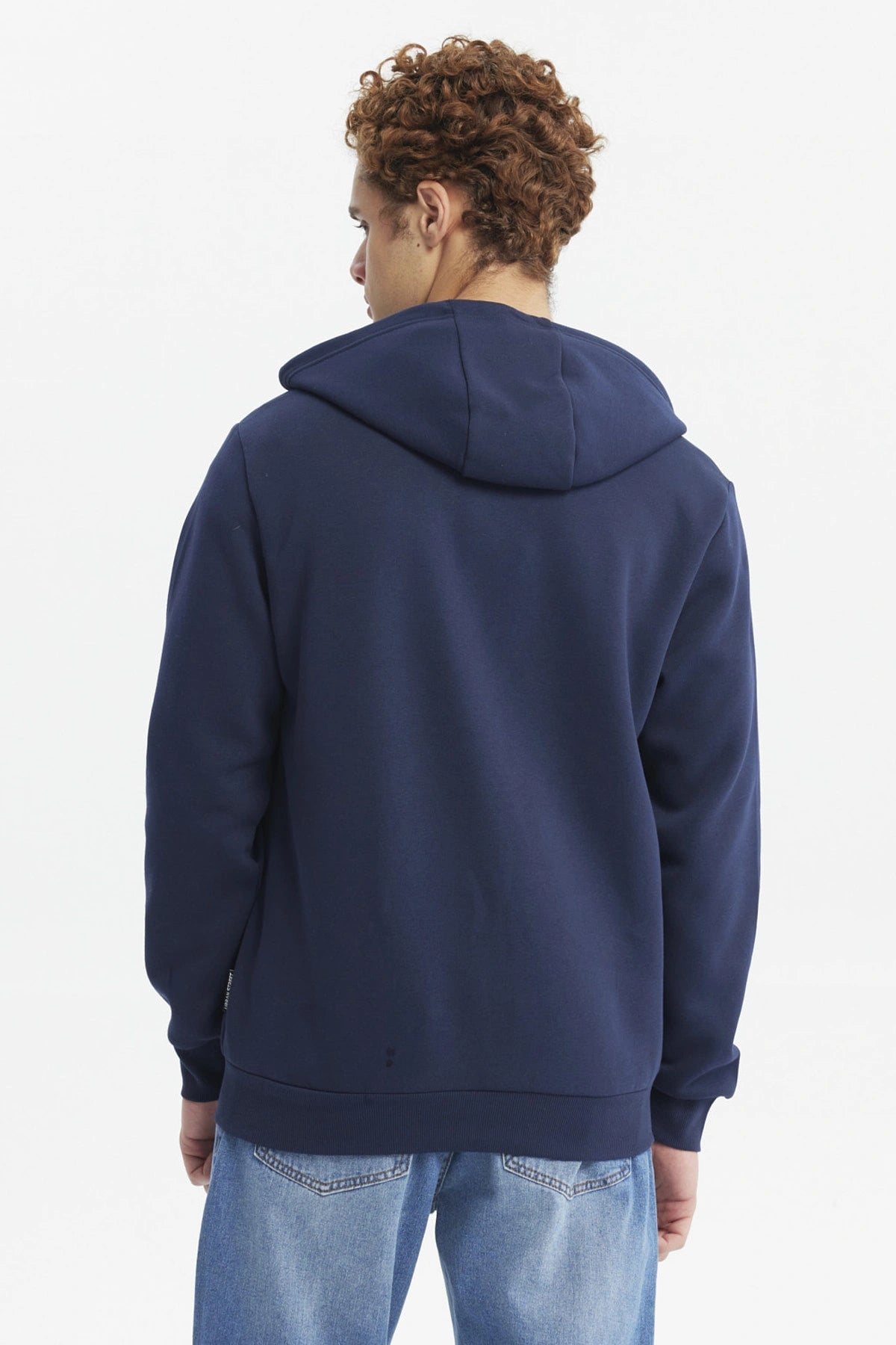 POLERON HOMBRE FULL ZIPPER BASICO AZUL OSCURO - 3