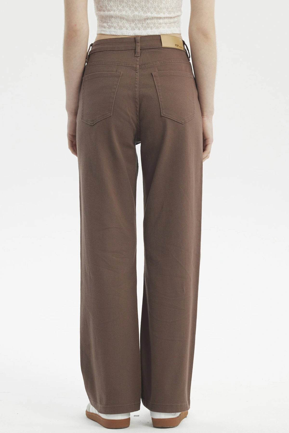JEANS MUJER CALCE RECTO COLOR CHOCOLATE - 3