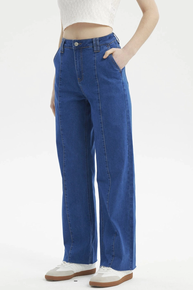 JEANS MUJER CALCE RECTO AZUL - 2