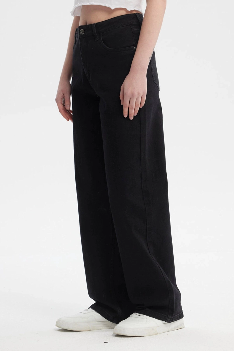 JEANS MUJER WIDE LEG SOFIA NEGRO - 2