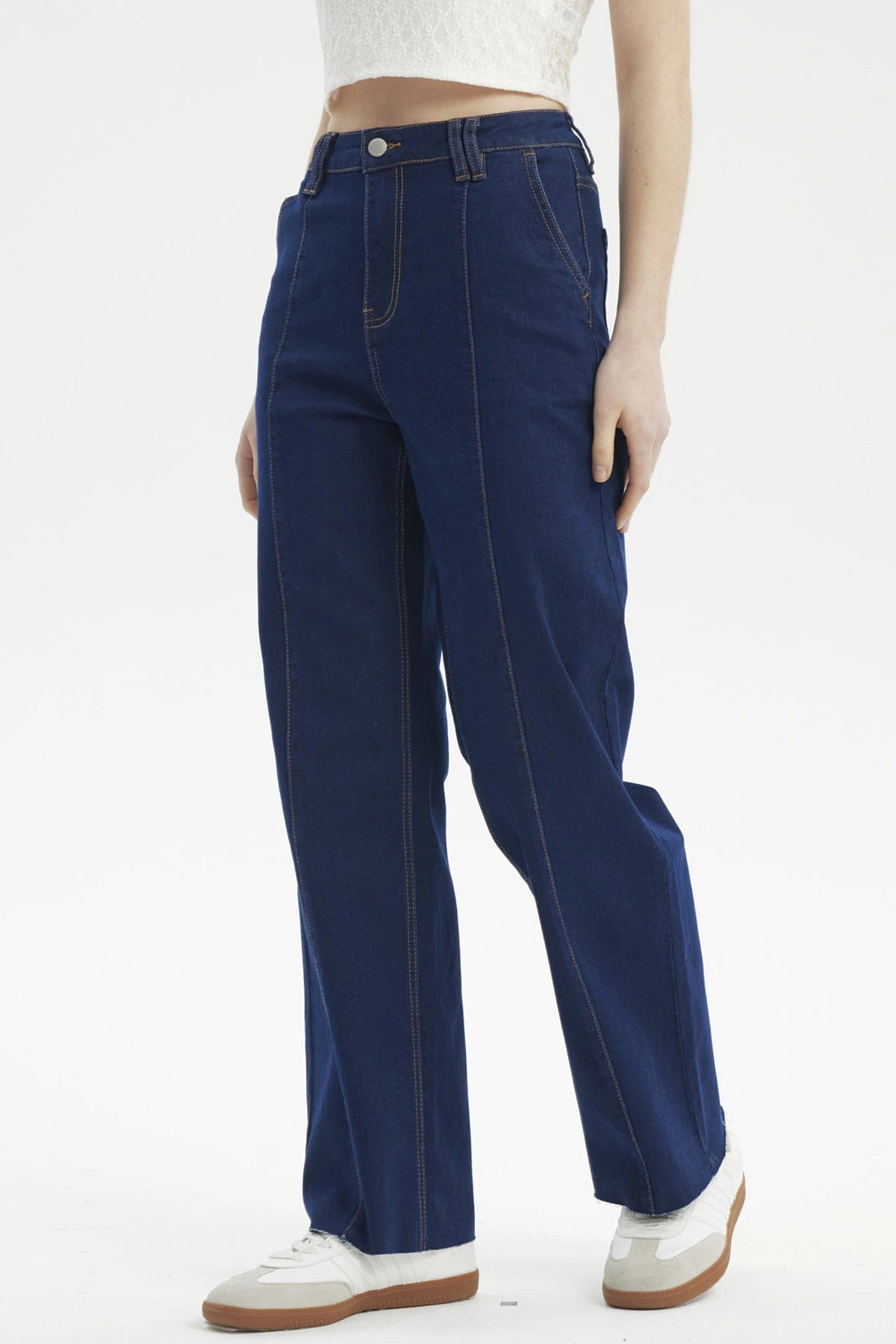 JEANS MUJER CALCE RECTO AZUL OSCURO - 2