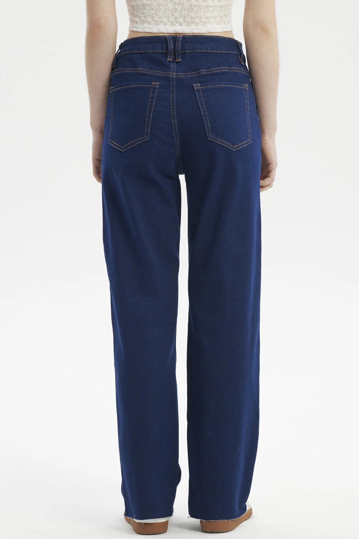 JEANS MUJER CALCE RECTO AZUL OSCURO - 3