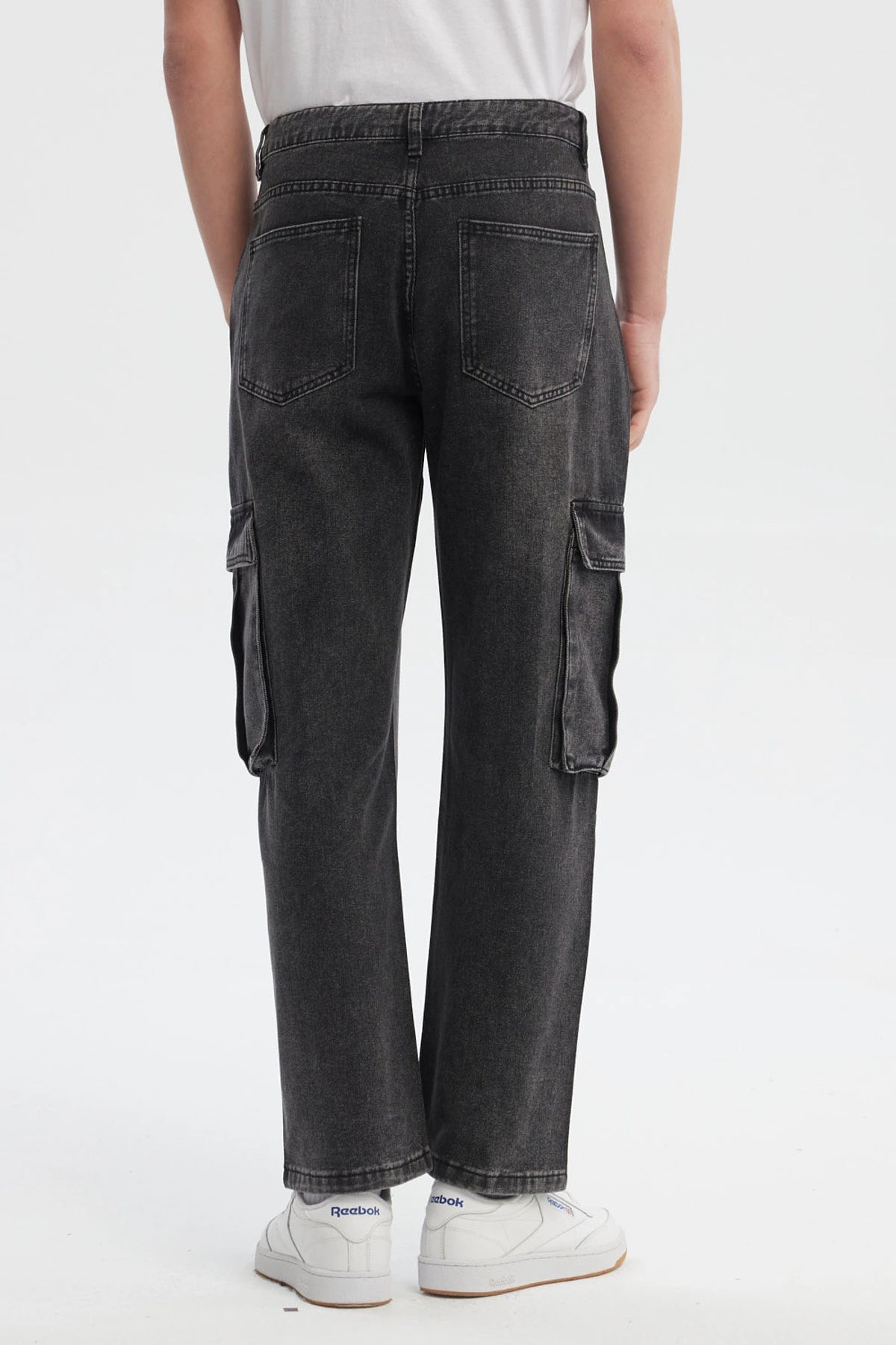 JEANS HOMBRE CARGO CALCE RECTO GRIS - 3
