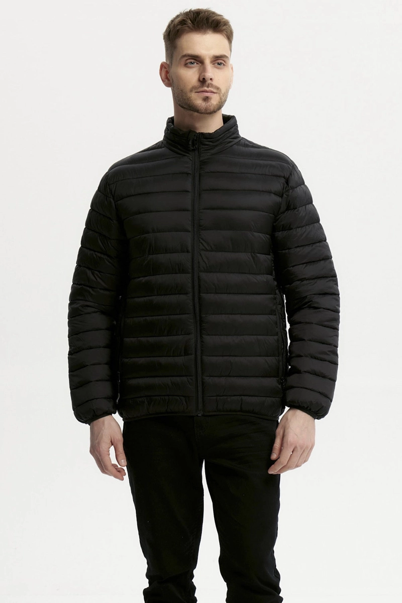 PARKA HOMBRE BASICA NEGRO - 1