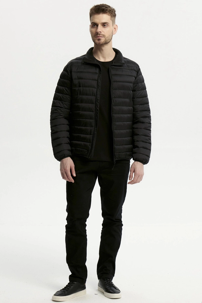 PARKA HOMBRE BASICA NEGRO - 4