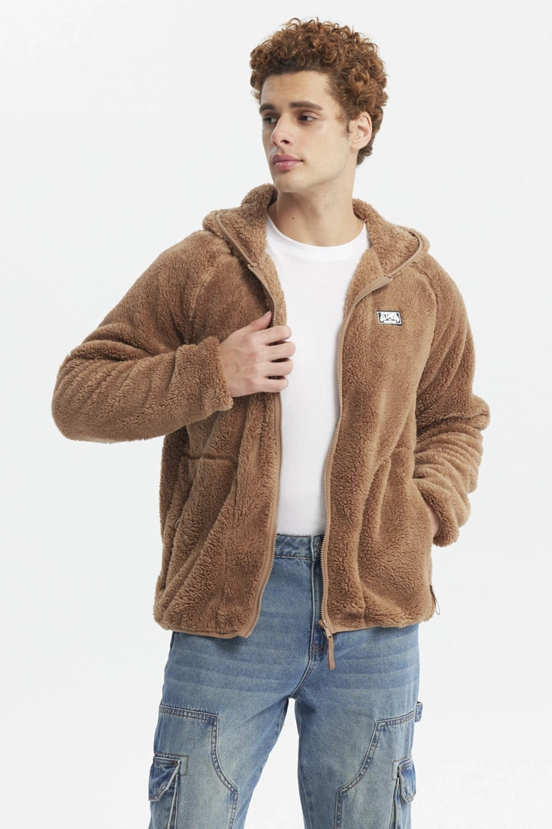 POLAR HOMBRE PELUDO KAKI - 1