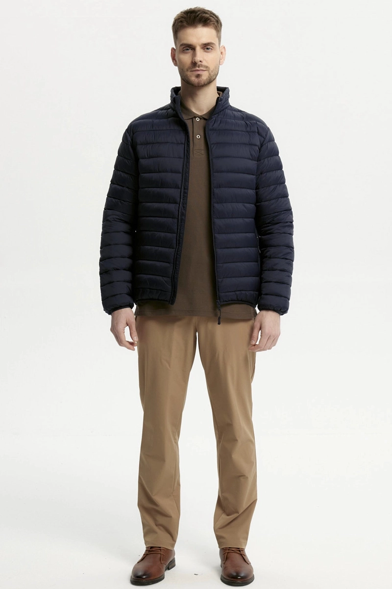 PARKA HOMBRE BASICA AZUL MARINO - 4