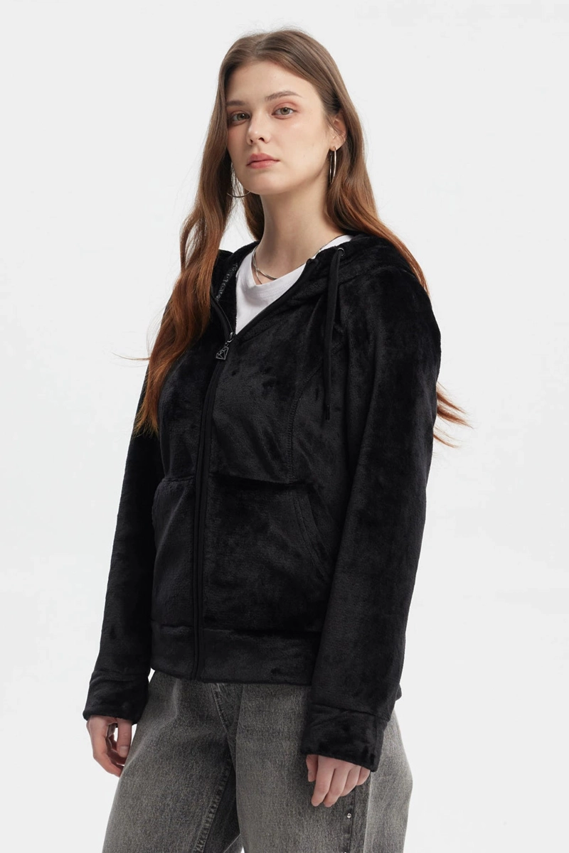 POLAR MUJER ABIERTO PLUSH NEGRO - 2