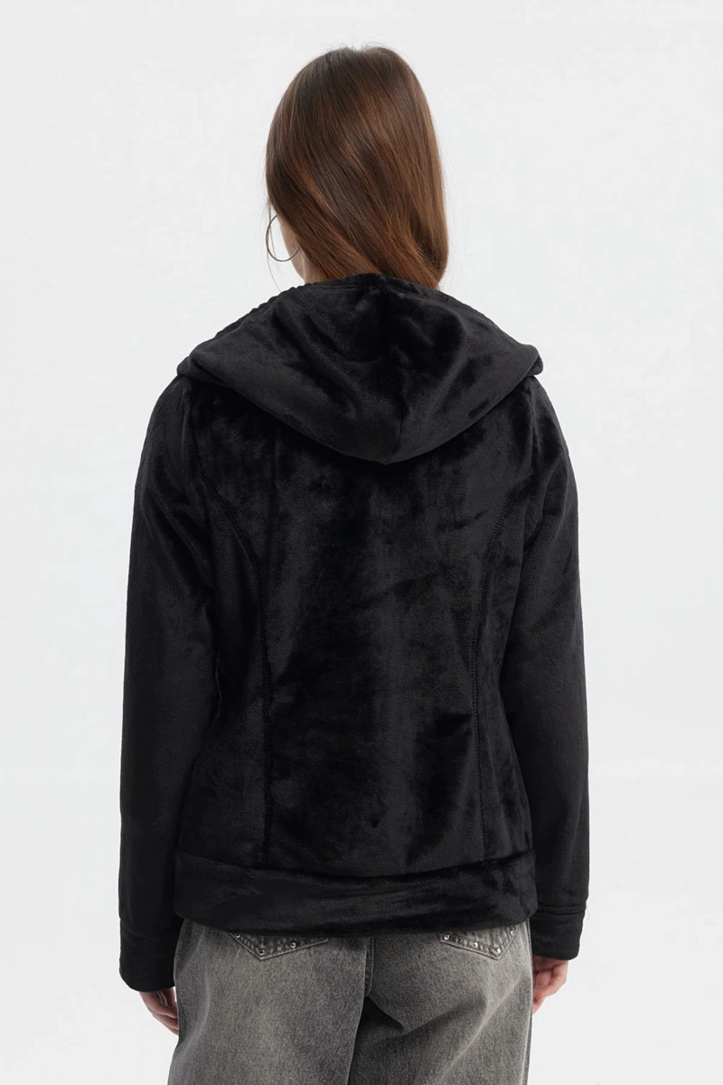 POLAR MUJER ABIERTO PLUSH NEGRO - 3