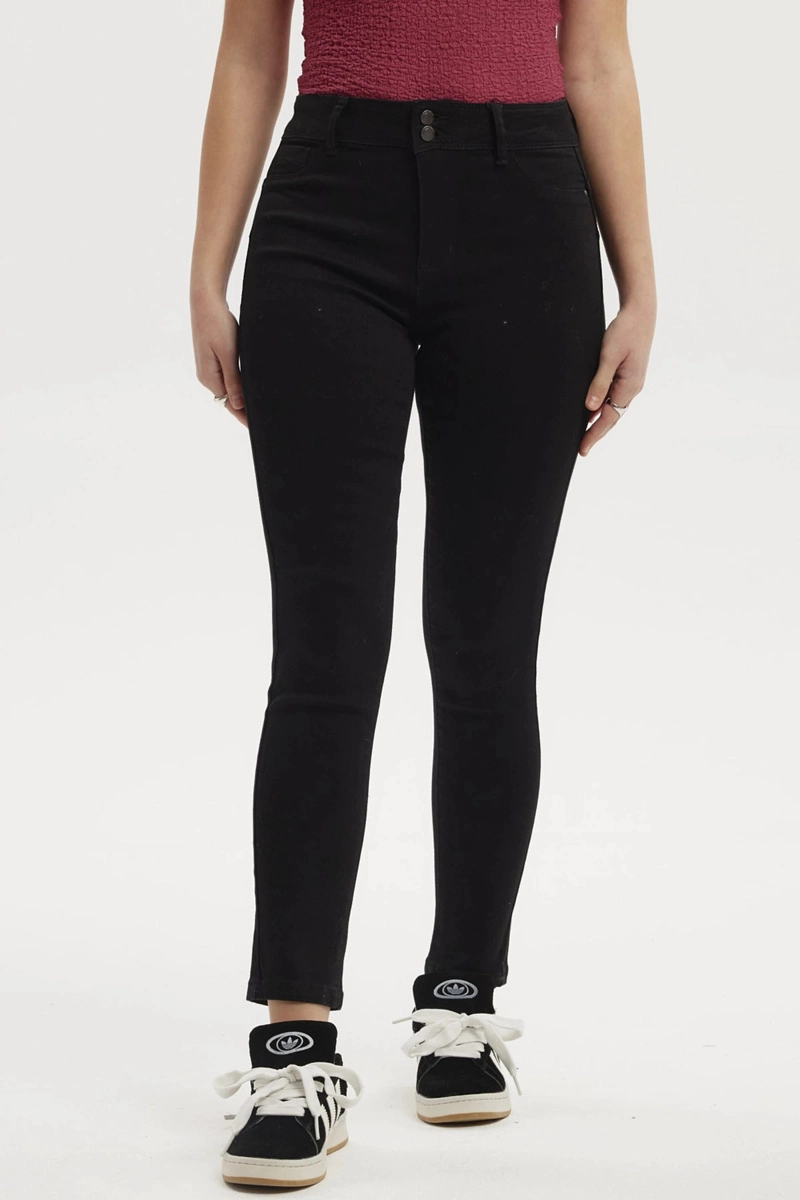 JEANS MUJER JENNY SKINNY NEGRO - 1