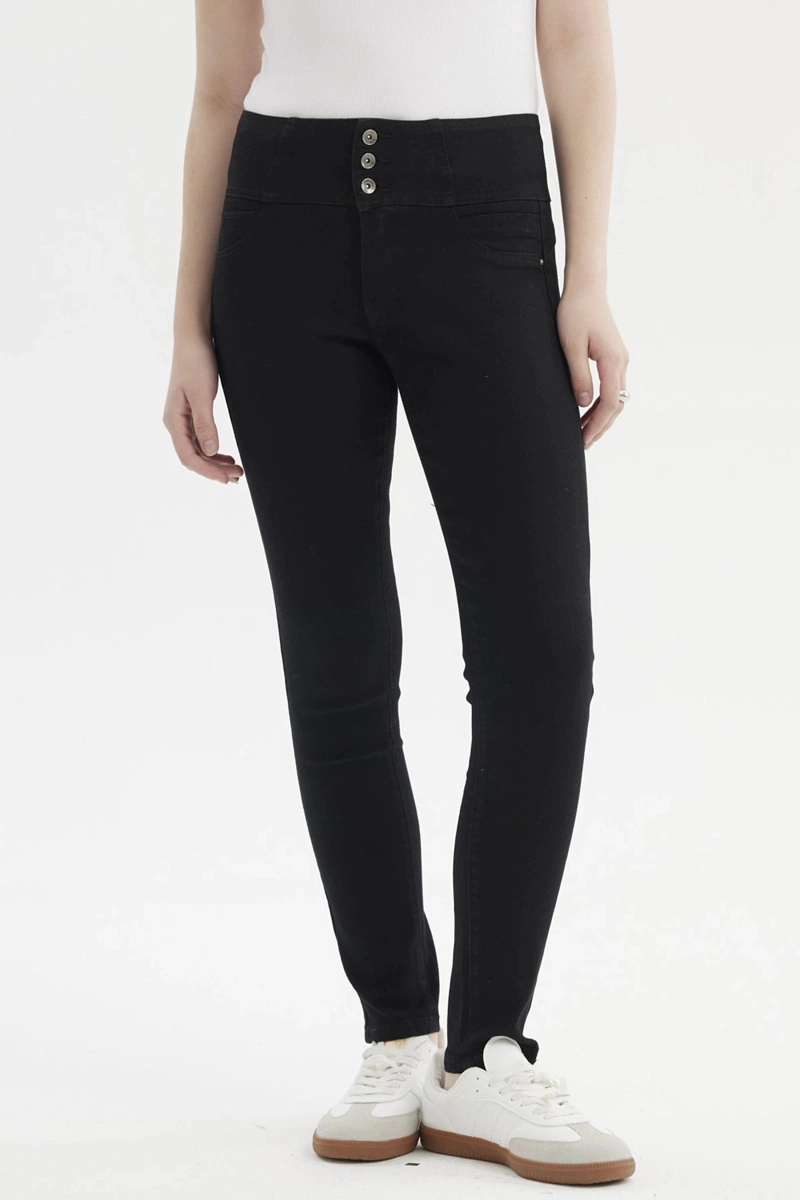 JEANS MUJER CASTILLA NEGRO - 1