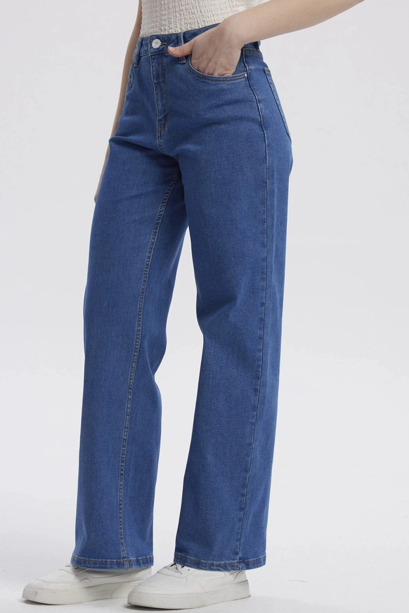 JEANS MUJER WIDE LEG SOFIA AZUL - 2