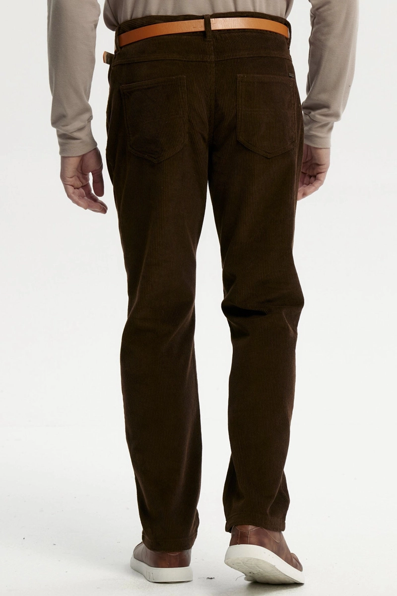 PANTALON HOMBRE COTELE  CAFE  OSCURO - 3
