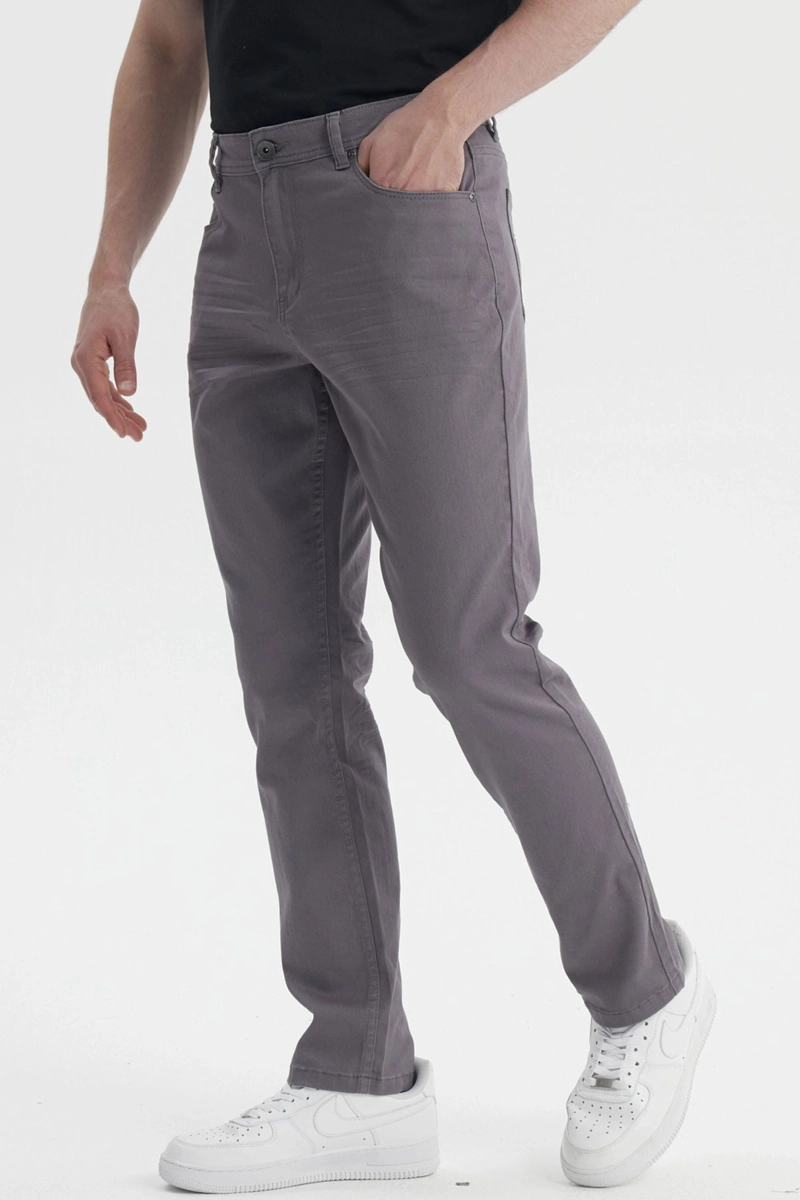 JEANS HOMBRE SLIM COLOR GRIS - 2