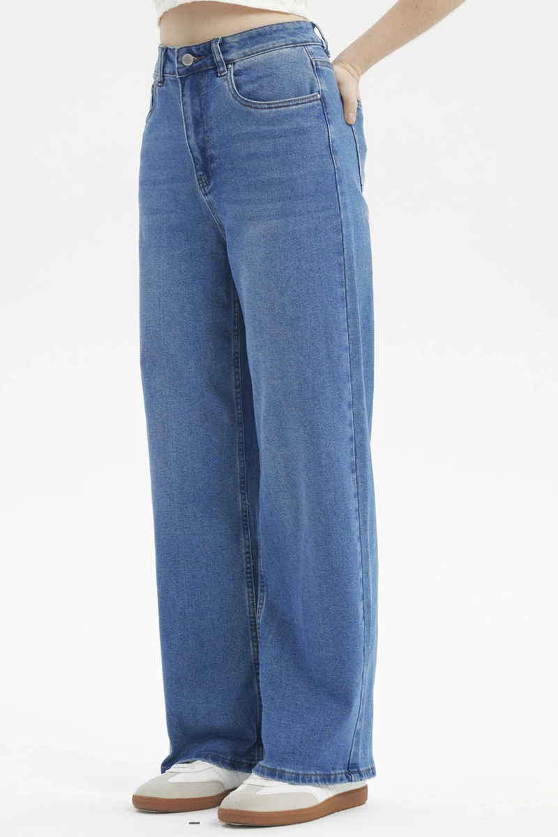 JEANS MUJER BAGGY AZUL - 2
