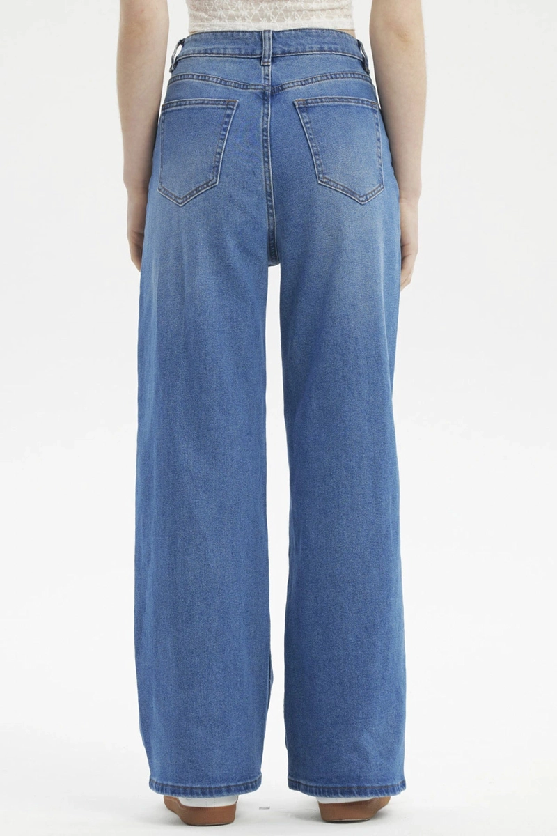 JEANS MUJER BAGGY AZUL - 3