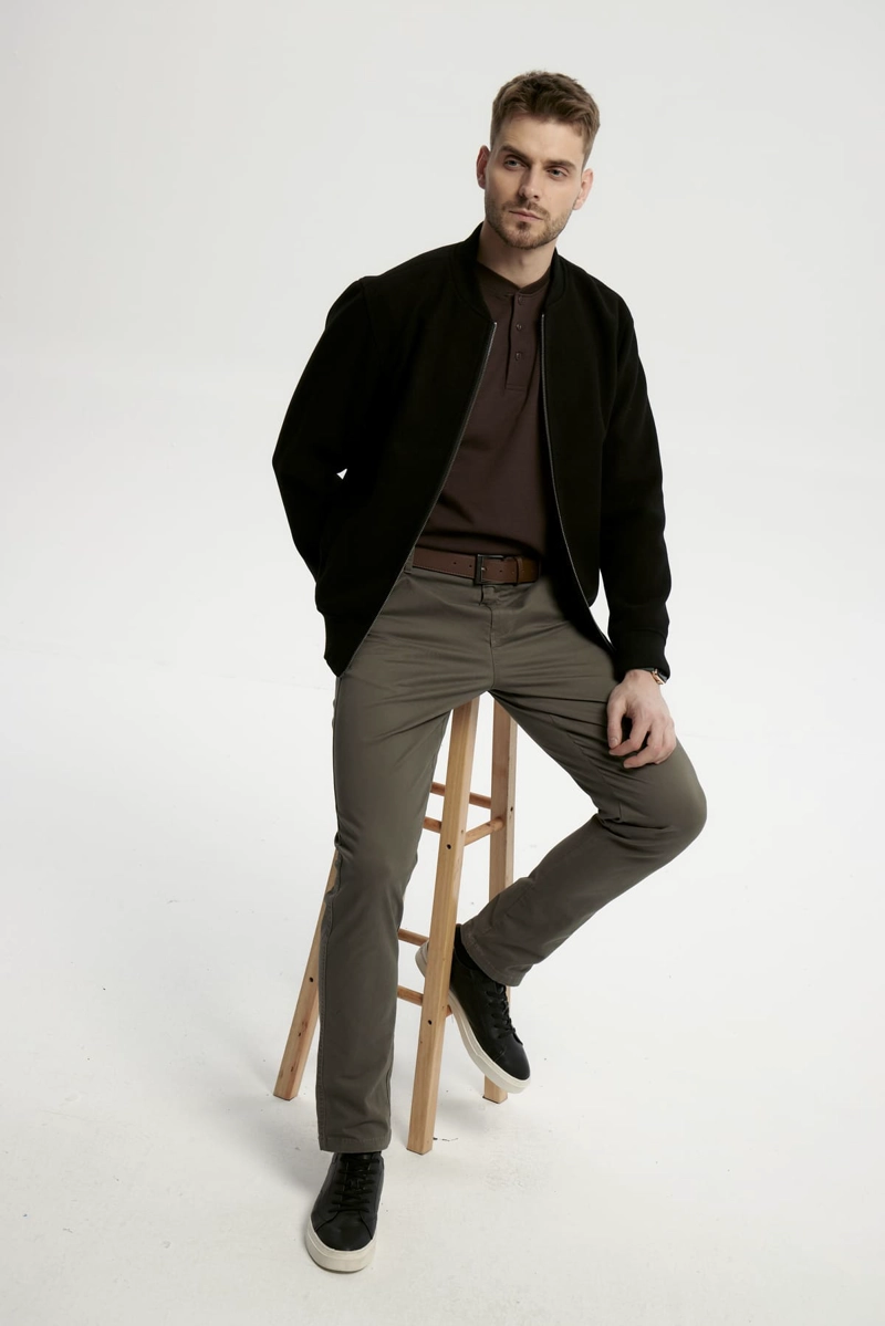 CHAQUETA HOMBRE CASUAL NEGRO - 2