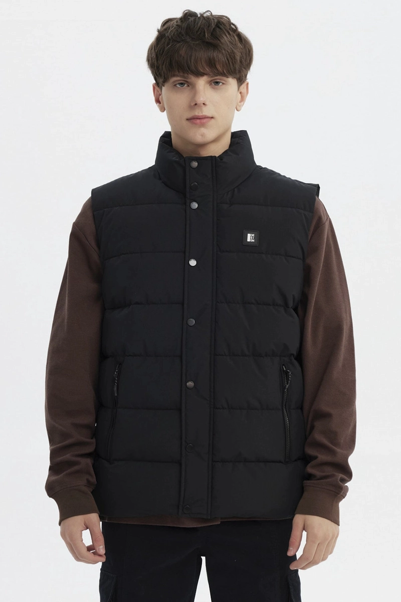 PARKA HOMBRE SLIM NEGRO - 1
