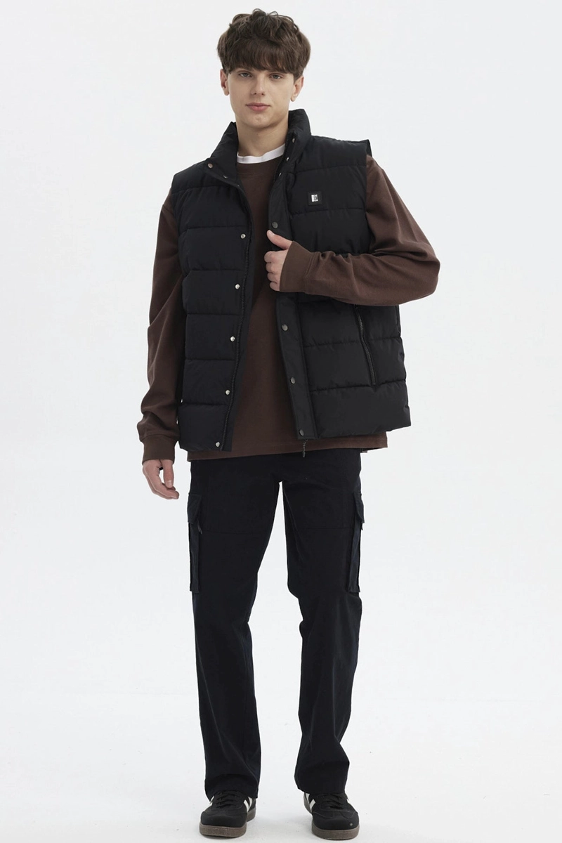 PARKA HOMBRE SLIM NEGRO - 5