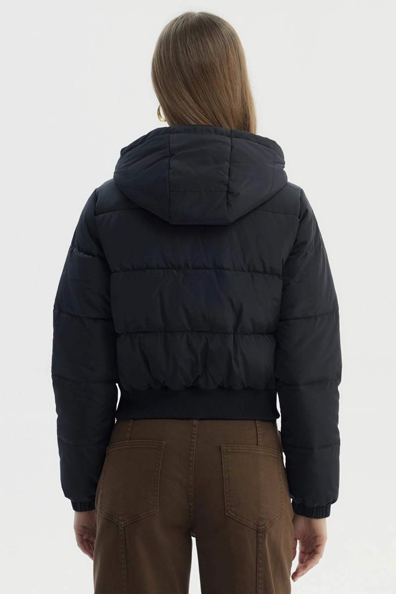 PARKA MUJER PUFFA CHIPORRO NEGRO - 3