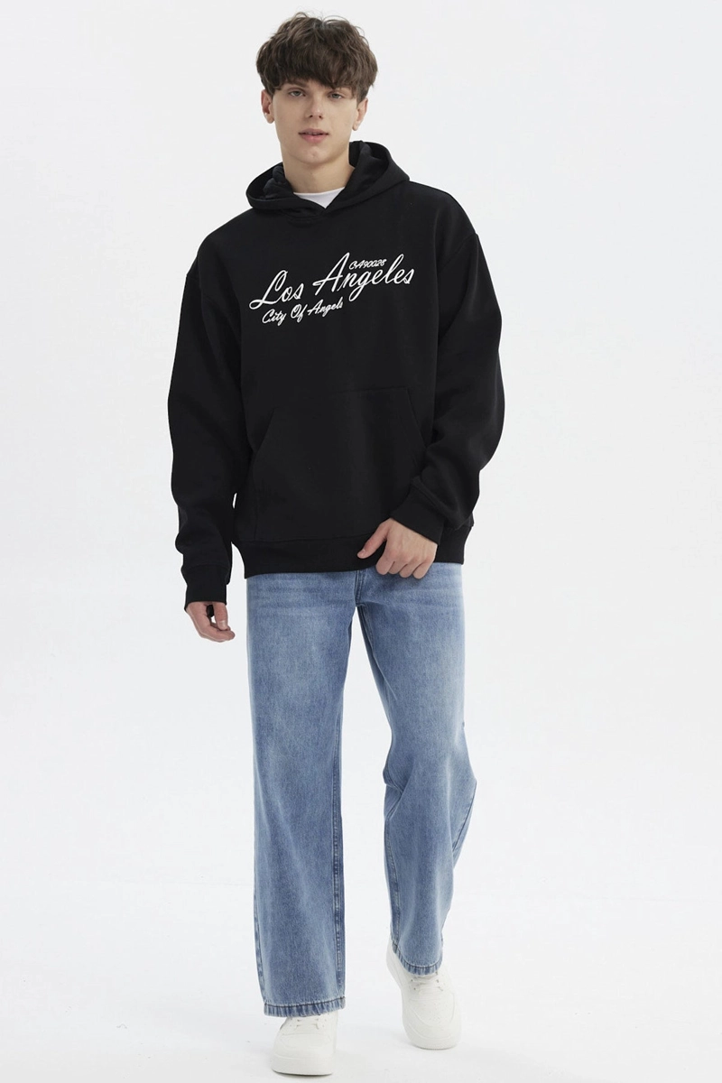 POLERON HOMBRE SLIM NEGRO - 5