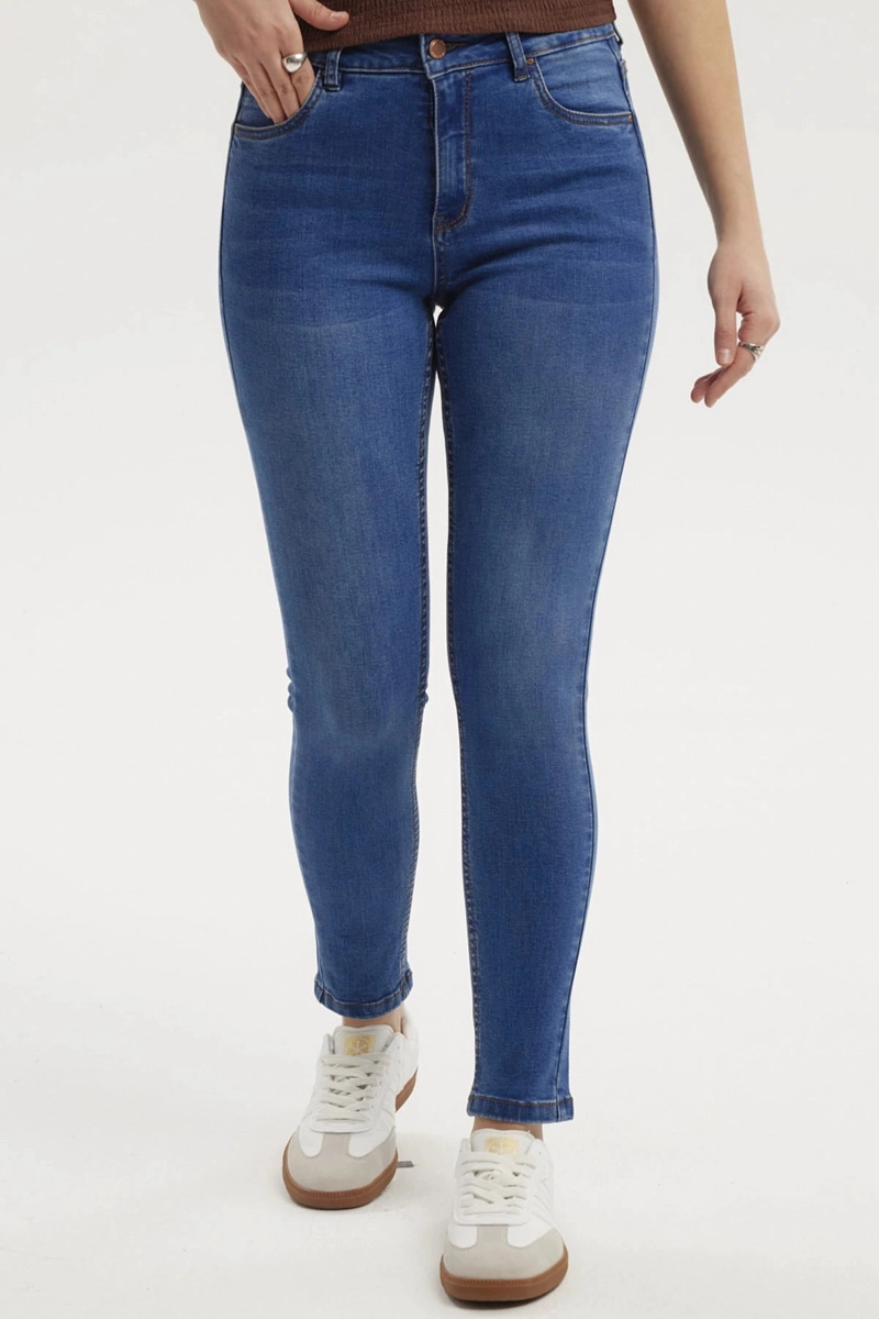 JEANS MUJER SUPER SKINNY ESTELA AZUL - 1