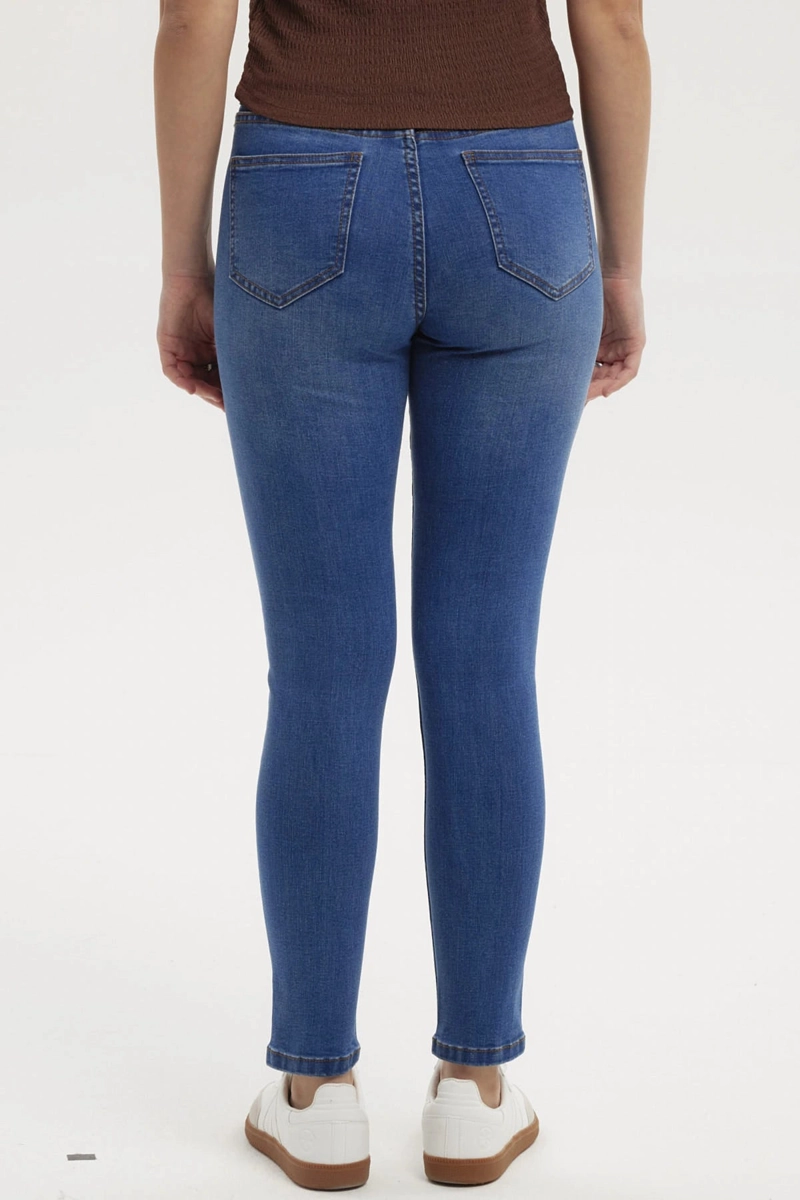 JEANS MUJER SUPER SKINNY ESTELA AZUL - 3