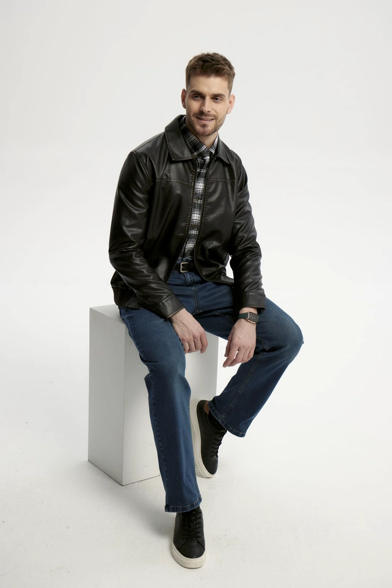 CHAQUETA HOMBRE SLIM NEGRO - 2