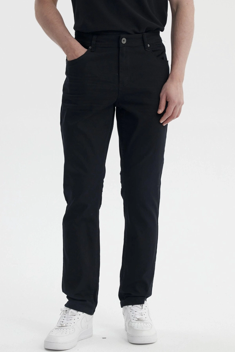 JEANS HOMBRE SLIM COLOR NEGRO - 1