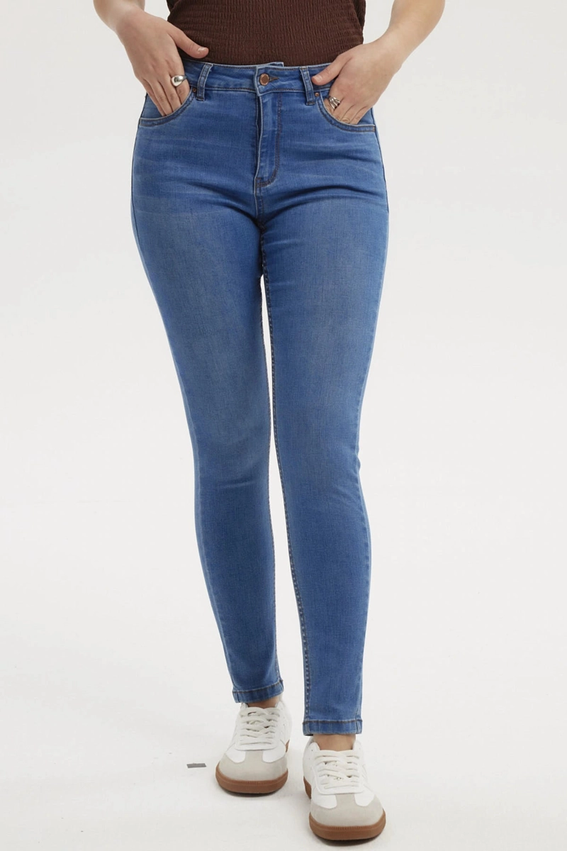 JEANS MUJER SUPER SKINNY ESTELA AZUL CLARO - 1