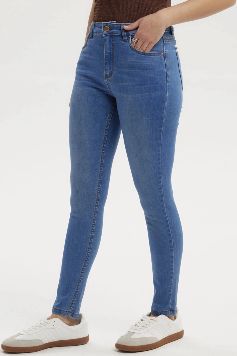 JEANS MUJER SUPER SKINNY ESTELA AZUL CLARO - 2