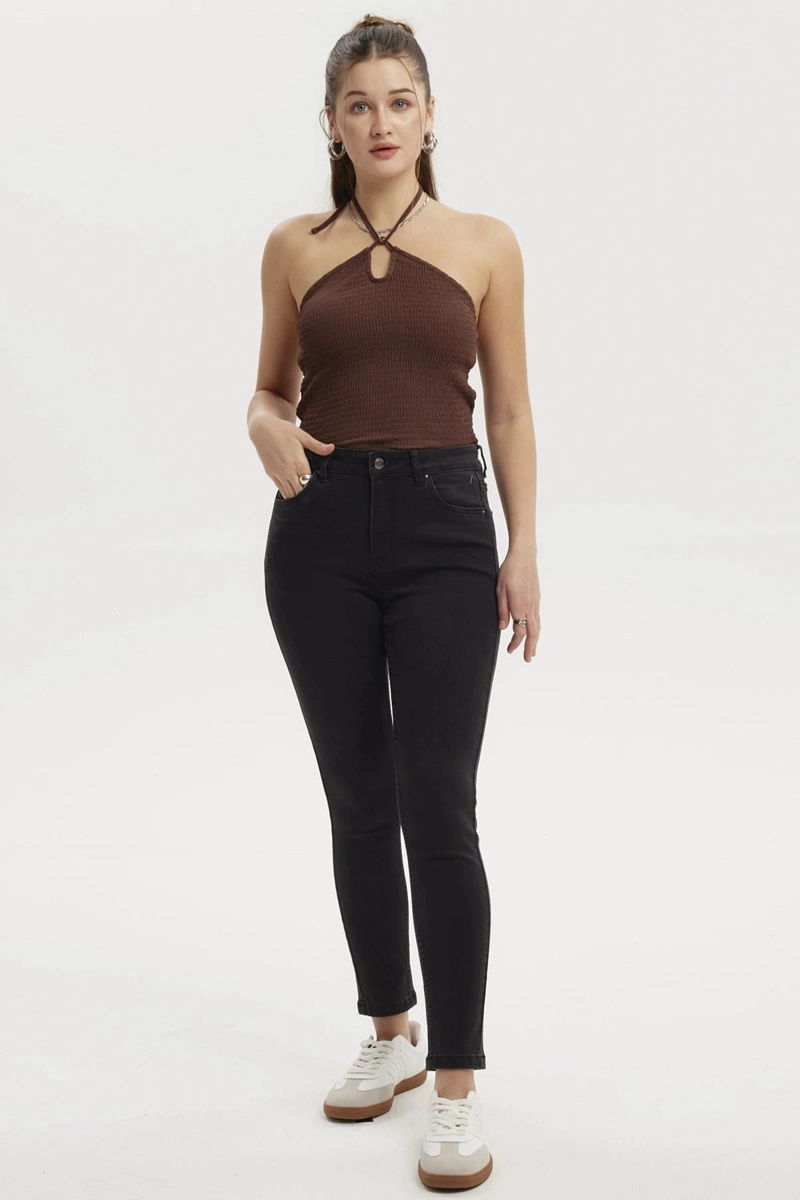 JEANS MUJER SUPER SKINNY ESTELA NEGRO - 4