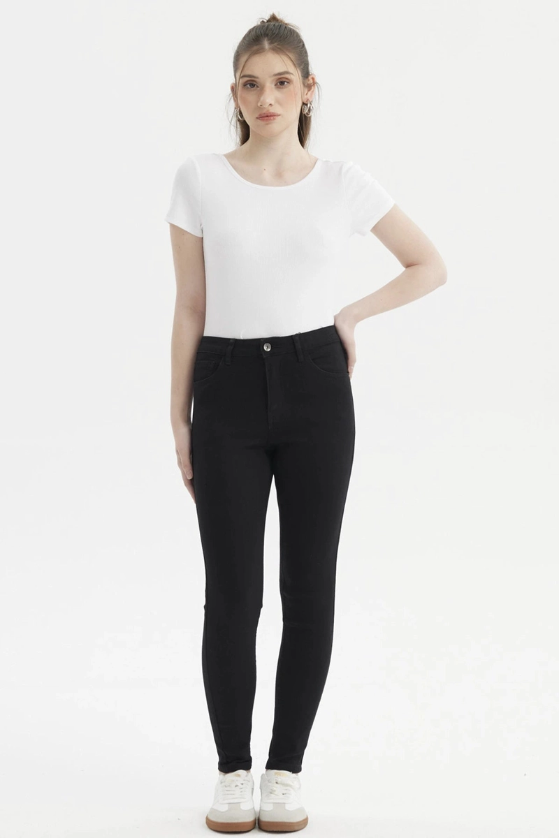 JEANS MUJER SUPER SKINNY EMILIA NEGRO - 4
