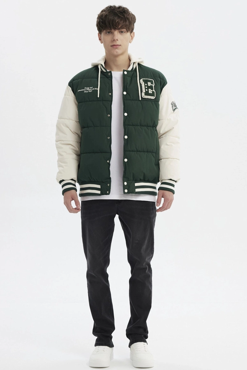 PARKA HOMBRE SLIM VERDE - 4