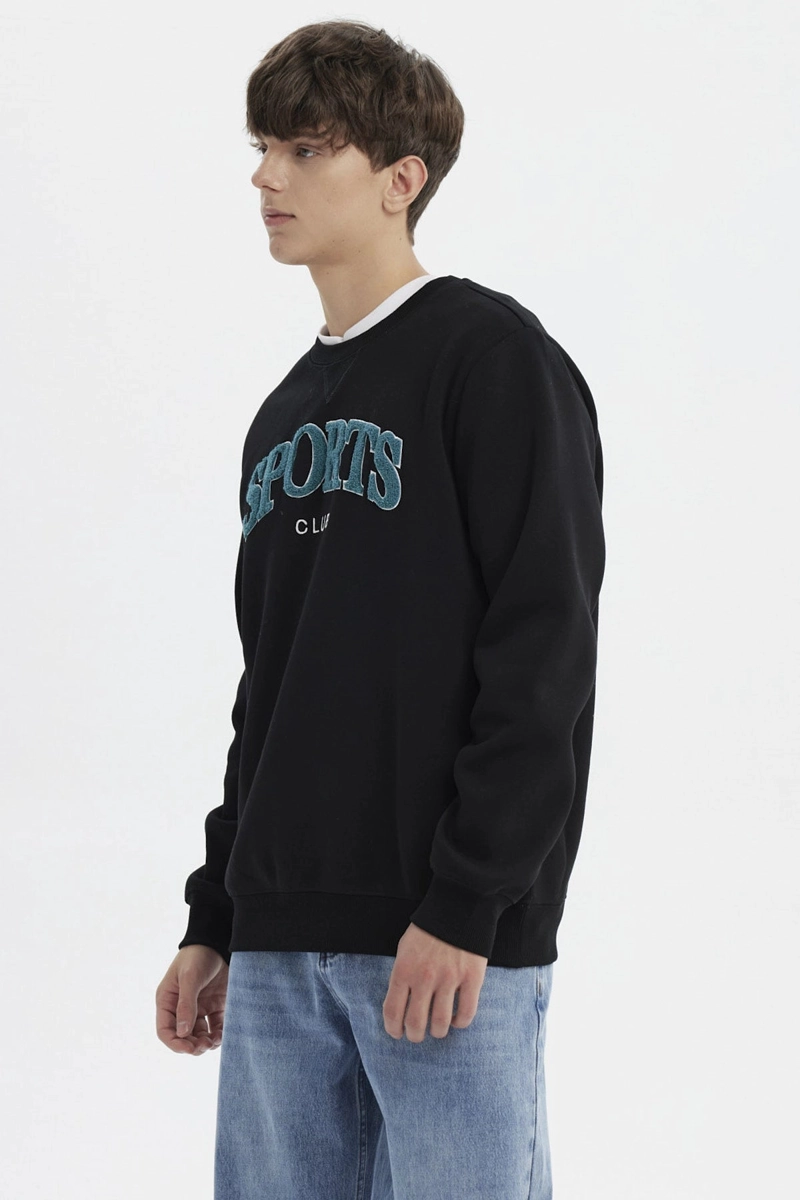 POLERON HOMBRE SLIM NEGRO - 2