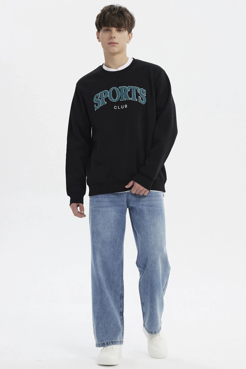 POLERON HOMBRE SLIM NEGRO - 4