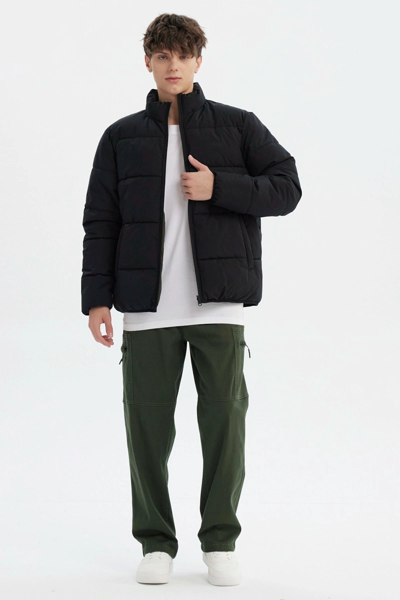 PARKA HOMBRE SLIM NEGRO - 4