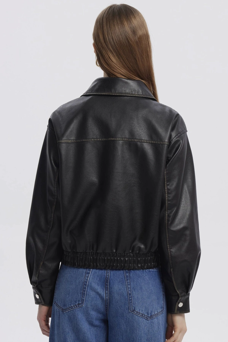 CHAQUETA MUJER RETRO CARGO NEGRO - 3